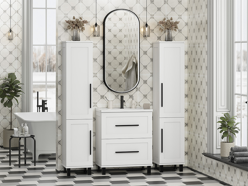 Тумба с раковиной Misty Модерн 70 УТ000024617 Белая матовая, купить, цена, заказать, магазин, доставка, скидка, промокод, купить, цена, заказать, магазин, доставка, скидка, промокод