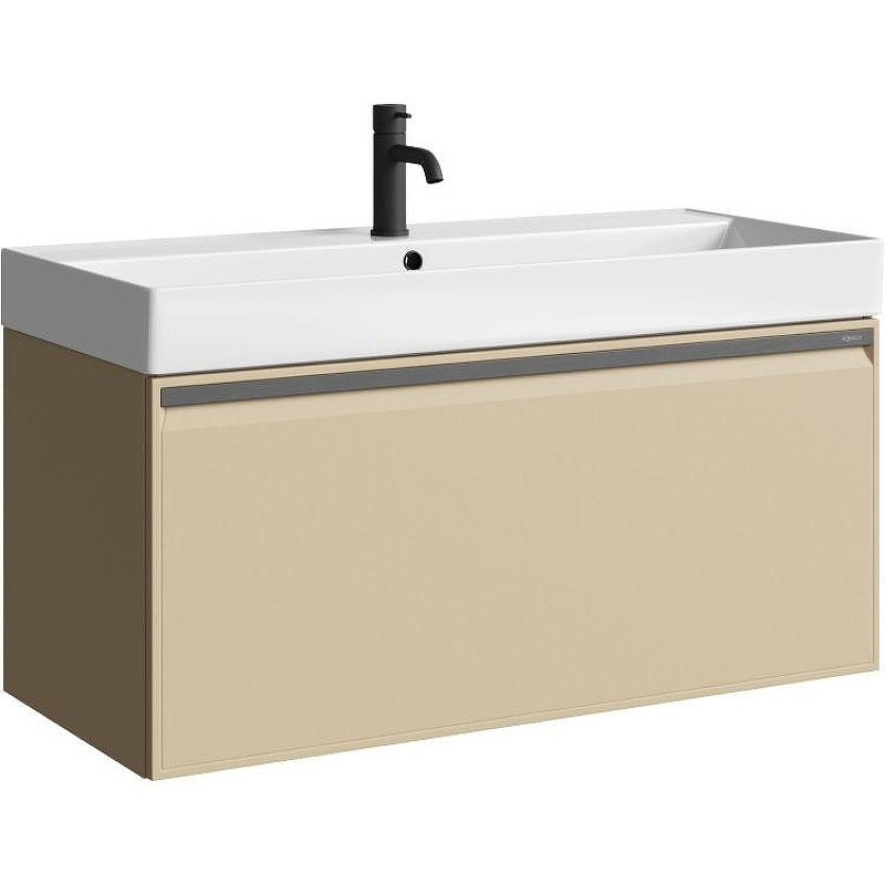 Тумба под раковину Aqwella Pure 100 PUR0110KS подвесная Капучино светлый, купить, цена, заказать, магазин, доставка, скидка, промокод, купить, цена, заказать, магазин, доставка, скидка, промокод