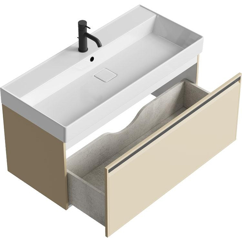 Тумба под раковину Aqwella Pure 100 PUR0110KS подвесная Капучино светлый, купить, цена, заказать, магазин, доставка, скидка, промокод, купить, цена, заказать, магазин, доставка, скидка, промокод