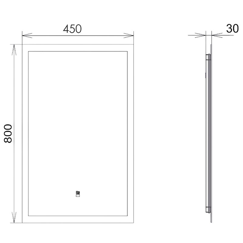 Зеркало Comforty Эдельвейс 45 00-00014148 с подсветкой с бесконтактным выключателем и подогревом, купить, цена, заказать, магазин, доставка, скидка, промокод, купить, цена, заказать, магазин, доставка, скидка, промокод