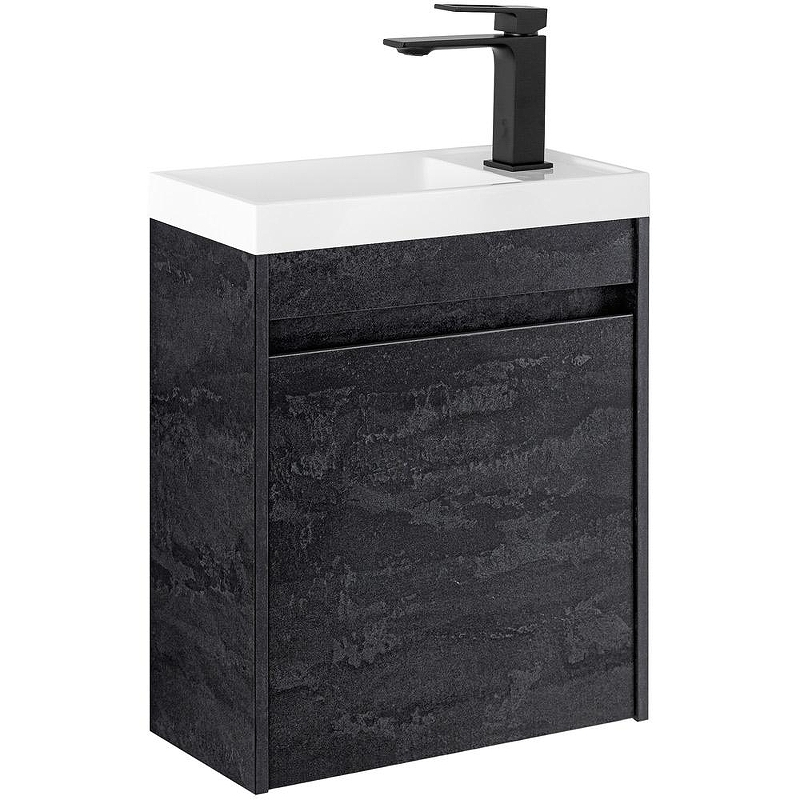 Тумба под раковину Art&Max Family M 40 Family-M-400-1D-SO-HC подвесная Угольный камень, купить, цена, заказать, магазин, доставка, скидка, промокод, купить, цена, заказать, магазин, доставка, скидка, промокод