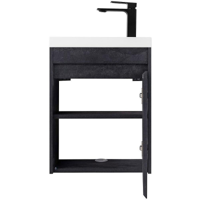 Тумба под раковину Art&Max Family M 40 Family-M-400-1D-SO-HC подвесная Угольный камень