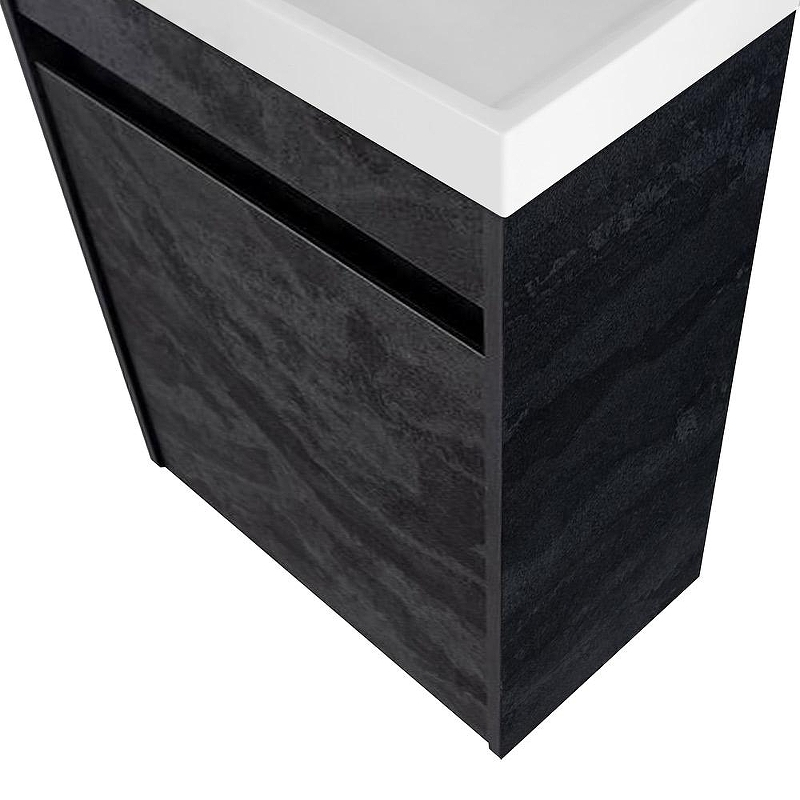 Тумба под раковину Art&Max Family M 40 Family-M-400-1D-SO-HC подвесная Угольный камень, купить, цена, заказать, магазин, доставка, скидка, промокод, купить, цена, заказать, магазин, доставка, скидка, промокод