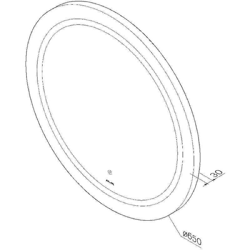 Зеркало AM.PM X-Joy 65 M85AMOX0651WG с сенсорным выключателем, купить, цена, заказать, магазин, доставка, скидка, промокод, купить, цена, заказать, магазин, доставка, скидка, промокод
