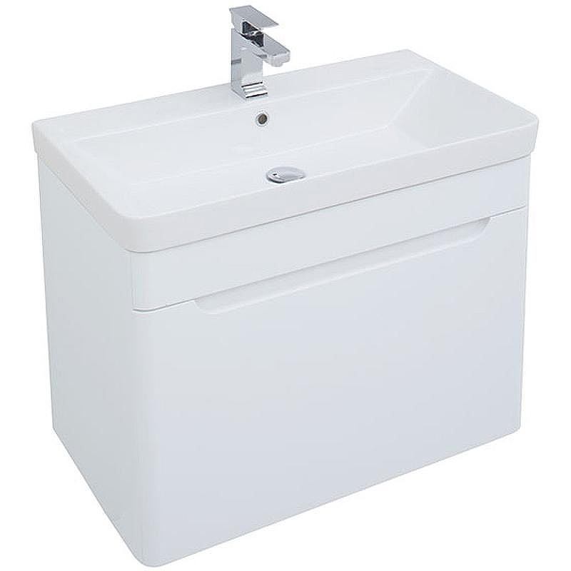 Тумба с раковиной Aquanet София 80 212587 подвесная Белый глянец, купить, цена, заказать, магазин, доставка, скидка, промокод, купить, цена, заказать, магазин, доставка, скидка, промокод