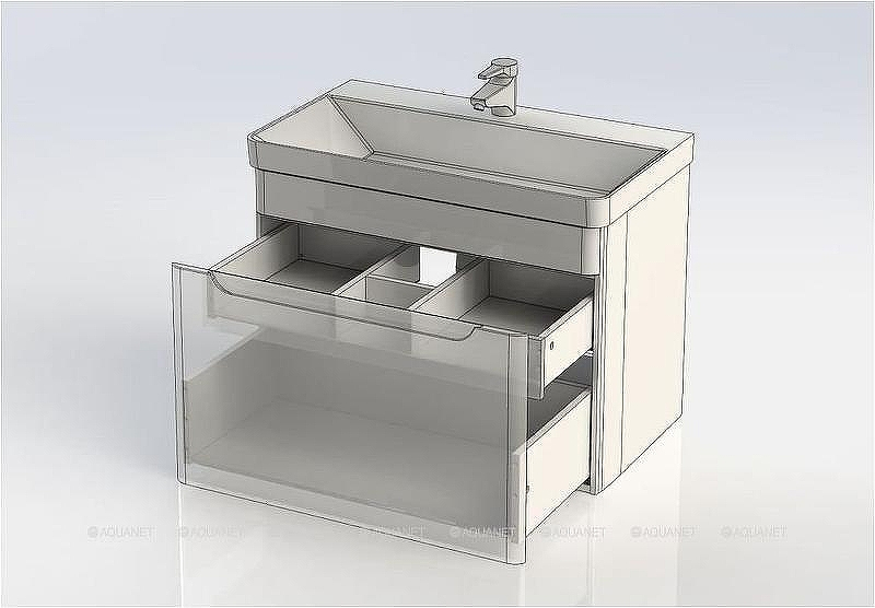 Тумба с раковиной Aquanet София 80 212587 подвесная Белый глянец, купить, цена, заказать, магазин, доставка, скидка, промокод, купить, цена, заказать, магазин, доставка, скидка, промокод