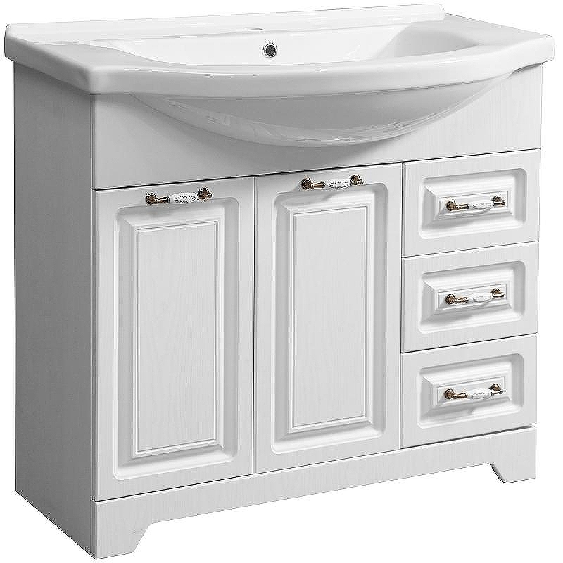 Тумба под раковину Stella Polar Кармела 90 SP-00000175 Ольха белая, купить, цена, заказать, магазин, доставка, скидка, промокод, купить, цена, заказать, магазин, доставка, скидка, промокод