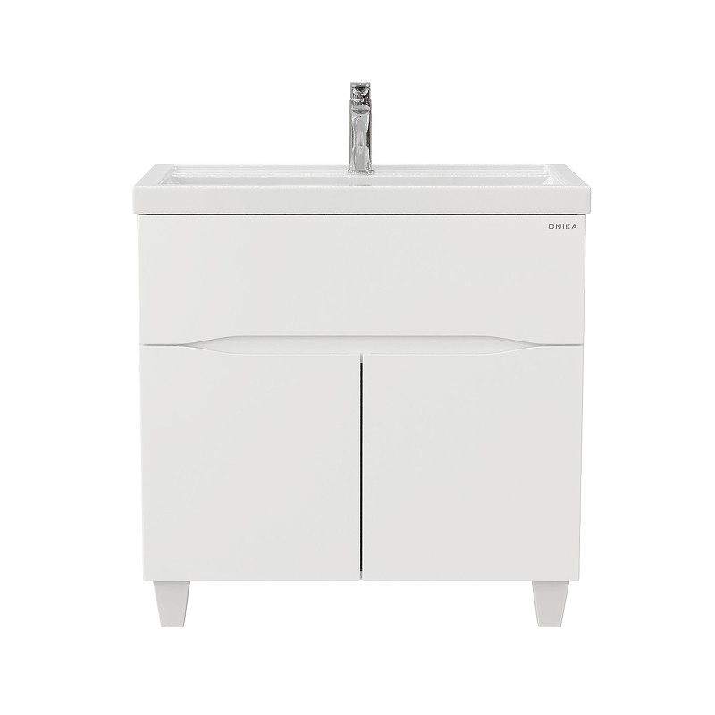 Тумба под раковину Onika Стрим 80 108059 цвет Белый, купить, цена, заказать, магазин, доставка, скидка, промокод, купить, цена, заказать, магазин, доставка, скидка, промокод