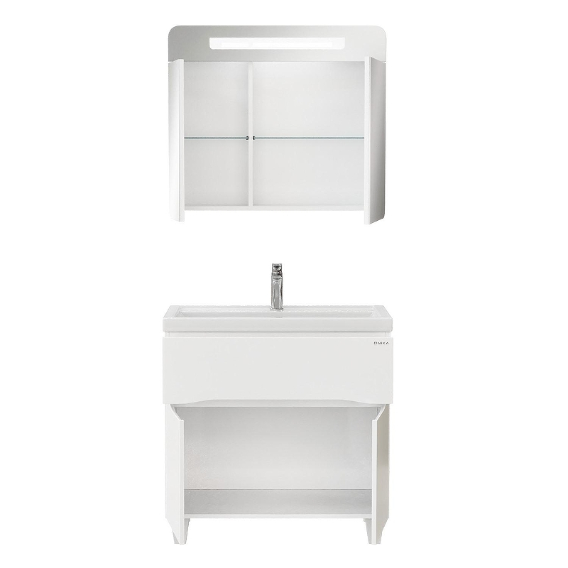 Тумба под раковину Onika Стрим 80 108059 цвет Белый, купить, цена, заказать, магазин, доставка, скидка, промокод, купить, цена, заказать, магазин, доставка, скидка, промокод