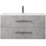 Тумба под раковину Creto Ares 100 10-1105B подвесная Серый Бетон, купить, цена, заказать, магазин, доставка, скидка, промокод, купить, цена, заказать, магазин, доставка, скидка, промокод