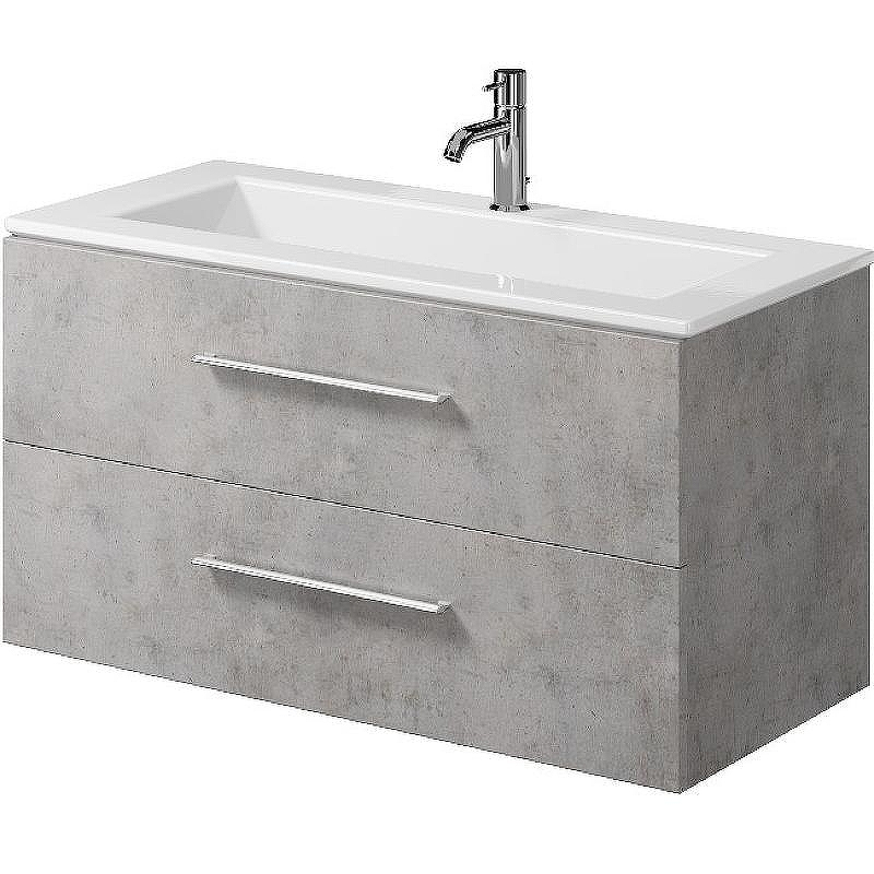 Тумба под раковину Creto Ares 100 10-1105B подвесная Серый Бетон, купить, цена, заказать, магазин, доставка, скидка, промокод, купить, цена, заказать, магазин, доставка, скидка, промокод
