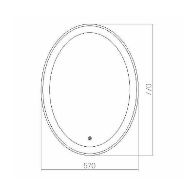 Зеркало Azario Италия 57 ФР-00000846 с подсветкой с сенсорным выключателем