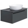 Тумба под раковину La Fenice Elba 90 FNC-01-ELB-G-90 подвесная Серая матовая, купить, цена, заказать, магазин, доставка, скидка, промокод, купить, цена, заказать, магазин, доставка, скидка, промокод