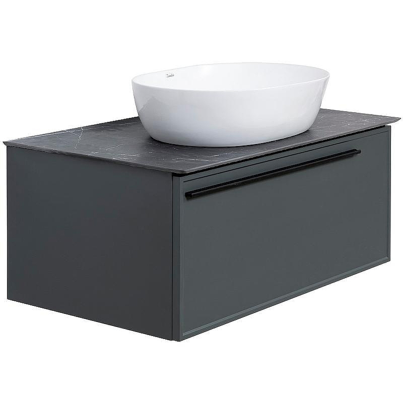 Тумба под раковину La Fenice Elba 90 FNC-01-ELB-G-90 подвесная Серая матовая, купить, цена, заказать, магазин, доставка, скидка, промокод, купить, цена, заказать, магазин, доставка, скидка, промокод