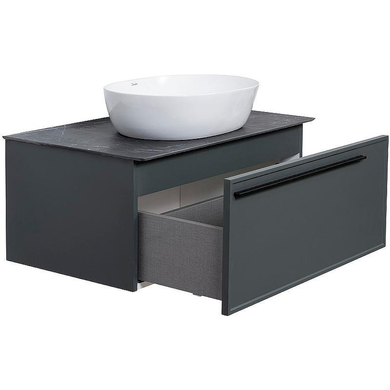 Тумба под раковину La Fenice Elba 90 FNC-01-ELB-G-90 подвесная Серая матовая, купить, цена, заказать, магазин, доставка, скидка, промокод, купить, цена, заказать, магазин, доставка, скидка, промокод