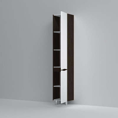 Шкаф пенал AM.PM Like 35 R M80CSR0356VF Белый/венге