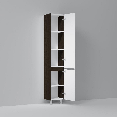 Шкаф пенал AM.PM Like 35 R M80CSR0356VF Белый/венге