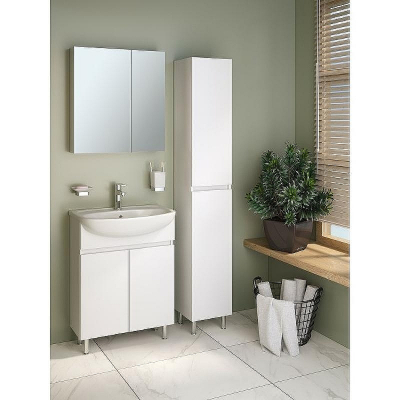 Тумба под раковину Runo Лада 60 00-00001163 Белая