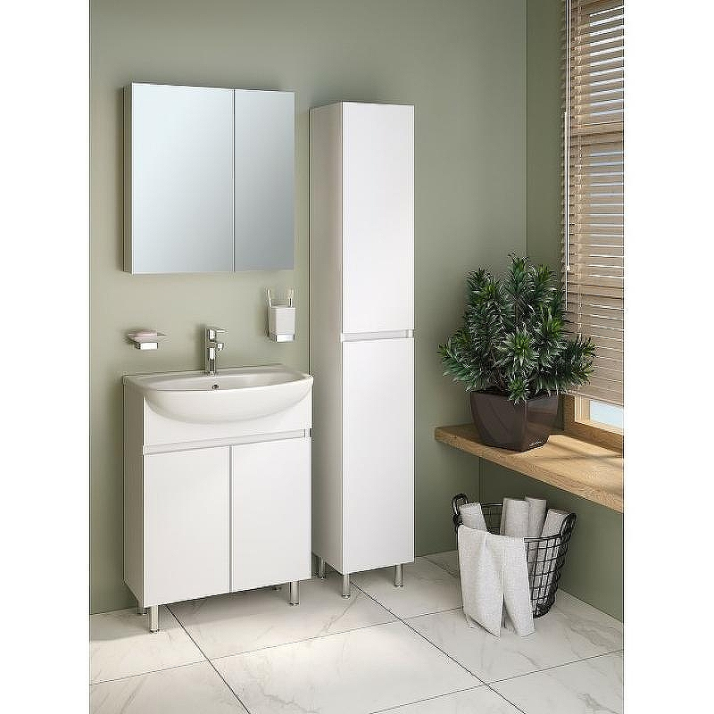 Тумба под раковину Runo Лада 60 00-00001163 Белая, купить, цена, заказать, магазин, доставка, скидка, промокод, купить, цена, заказать, магазин, доставка, скидка, промокод