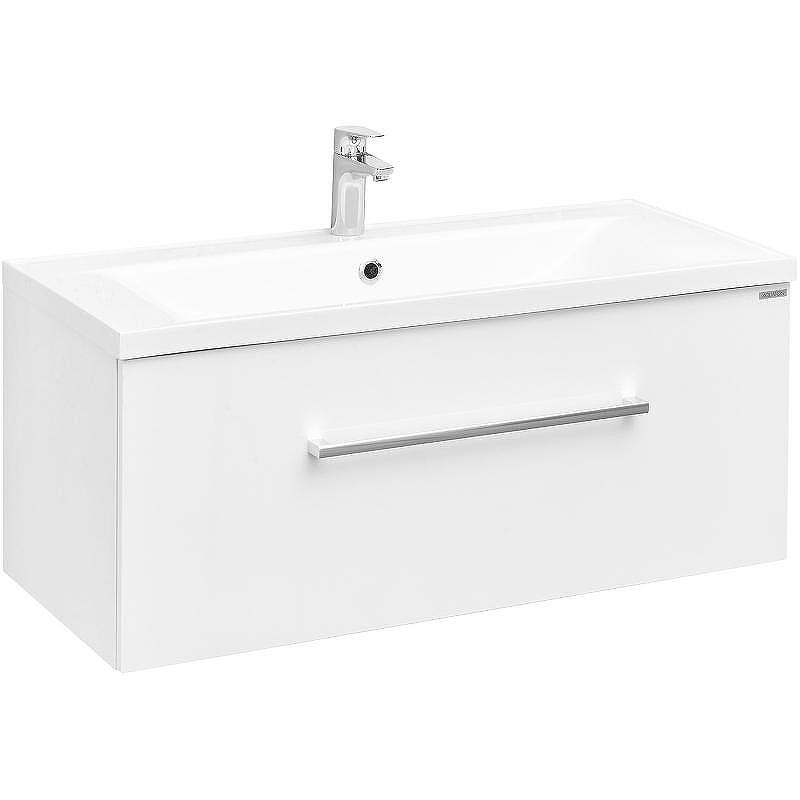 Тумба под раковину Aquaton Мадрид 100 М 1A126901MA010 подвесная Белая, купить, цена, заказать, магазин, доставка, скидка, промокод, купить, цена, заказать, магазин, доставка, скидка, промокод