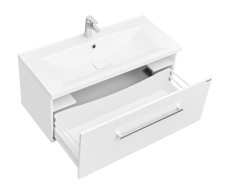 Тумба под раковину Aquaton Мадрид 100 М 1A126901MA010 подвесная Белая, купить, цена, заказать, магазин, доставка, скидка, промокод, купить, цена, заказать, магазин, доставка, скидка, промокод