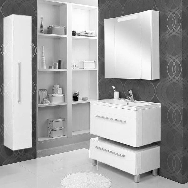 Тумба под раковину Aquaton Мадрид 100 М 1A126901MA010 подвесная Белая, купить, цена, заказать, магазин, доставка, скидка, промокод, купить, цена, заказать, магазин, доставка, скидка, промокод