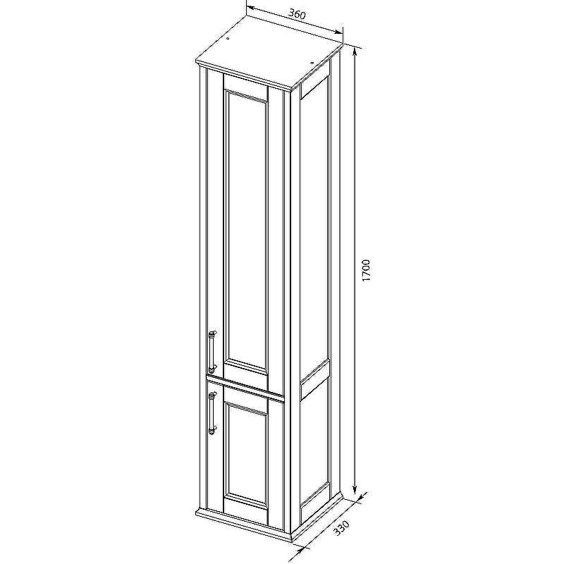 Шкаф пенал Aquanet Бостон 36 L 242219 Белый матовый, купить, цена, заказать, магазин, доставка, скидка, промокод, купить, цена, заказать, магазин, доставка, скидка, промокод