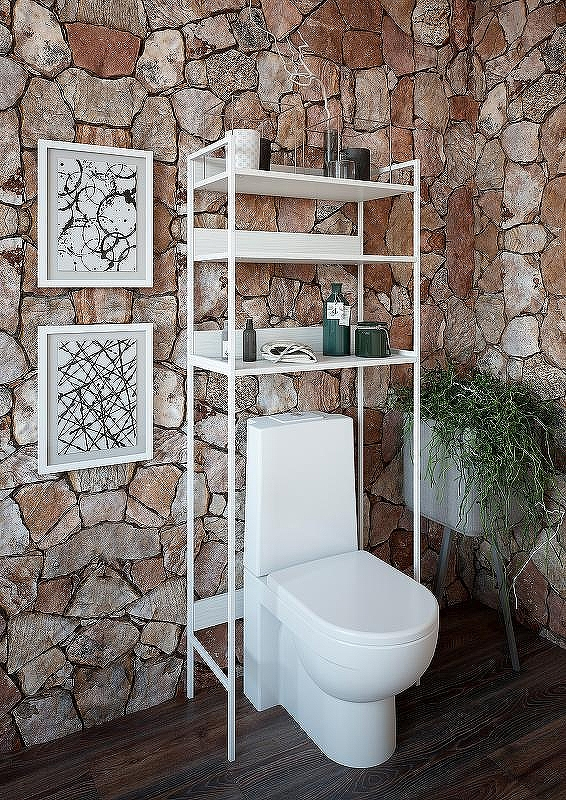 Стеллаж Sanflor 64 82613185 над сантехникой Белый муар, купить, цена, заказать, магазин, доставка, скидка, промокод, купить, цена, заказать, магазин, доставка, скидка, промокод