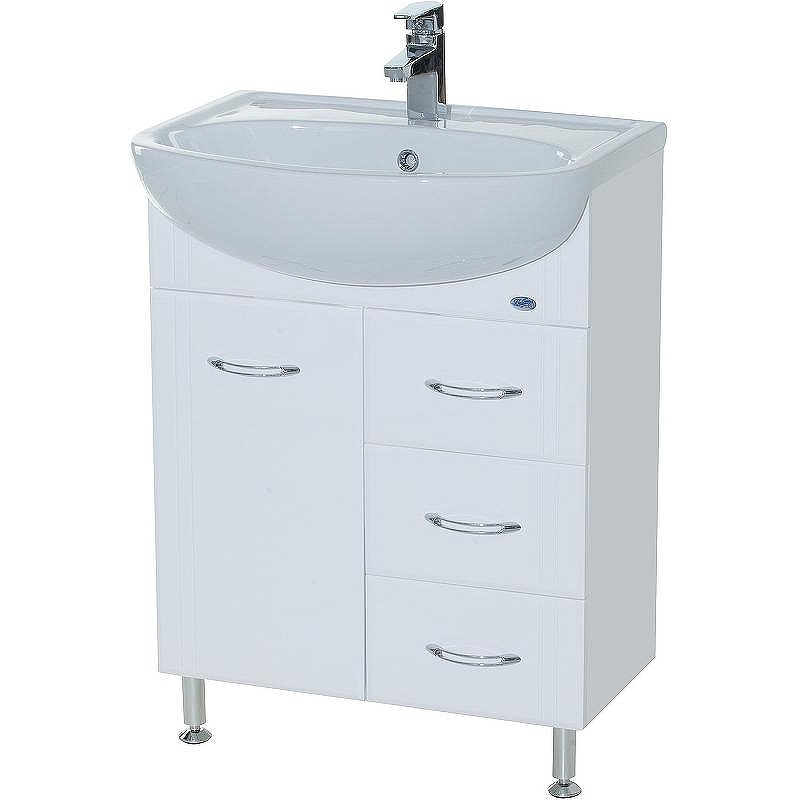 Тумба под раковину Bellezza Уют 60 4635009140011 Белая, купить, цена, заказать, магазин, доставка, скидка, промокод, купить, цена, заказать, магазин, доставка, скидка, промокод