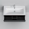 Тумба под раковину AM.PM X-Joy 100 M85AFHX1002BM подвесная Черная матовая, купить, цена, заказать, магазин, доставка, скидка, промокод, купить, цена, заказать, магазин, доставка, скидка, промокод