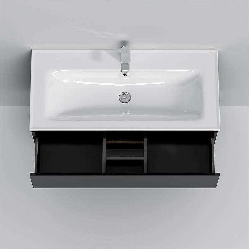 Тумба под раковину AM.PM X-Joy 100 M85AFHX1002BM подвесная Черная матовая, купить, цена, заказать, магазин, доставка, скидка, промокод, купить, цена, заказать, магазин, доставка, скидка, промокод