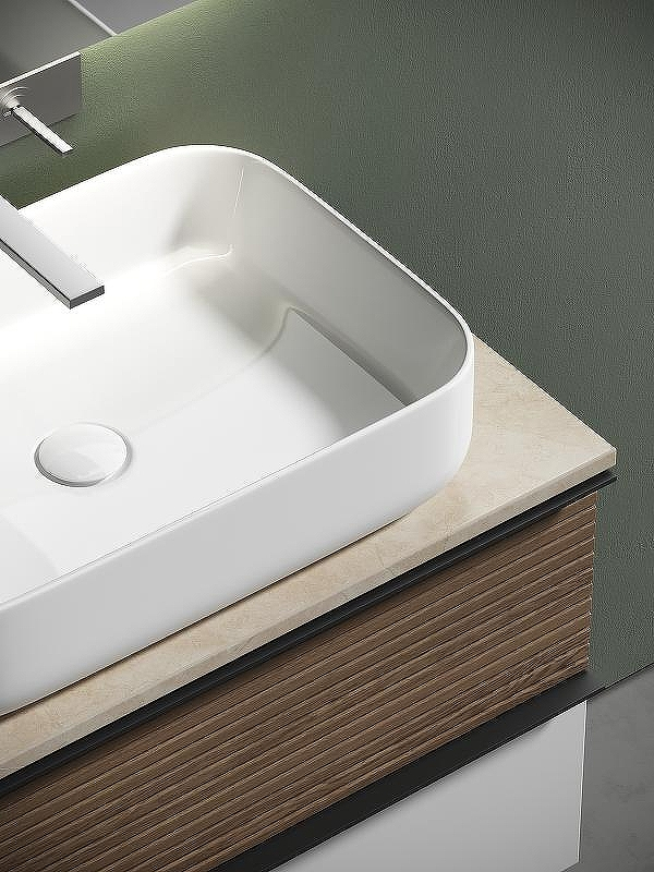 Тумба под раковину Sancos Delta 80 DL80W подвесная Дуб светлый Белая, купить, цена, заказать, магазин, доставка, скидка, промокод, купить, цена, заказать, магазин, доставка, скидка, промокод