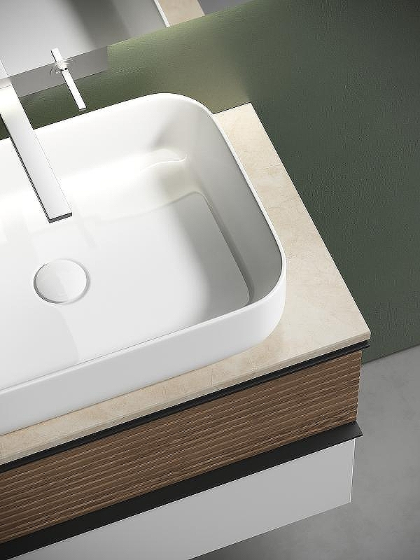 Тумба под раковину Sancos Delta 80 DL80W подвесная Дуб светлый Белая, купить, цена, заказать, магазин, доставка, скидка, промокод, купить, цена, заказать, магазин, доставка, скидка, промокод