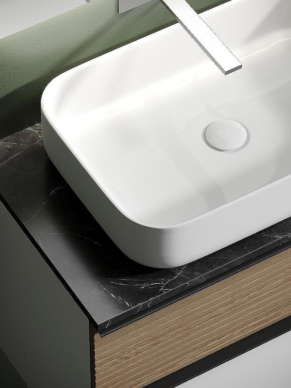 Тумба под раковину Sancos Delta 80 DL80W подвесная Дуб светлый Белая, купить, цена, заказать, магазин, доставка, скидка, промокод, купить, цена, заказать, магазин, доставка, скидка, промокод