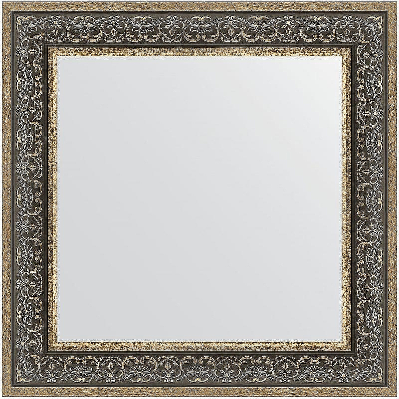 Зеркало Evoform Definite 73х73 BY 3160 в багетной раме - Вензель серебряный 101, купить, цена, заказать, магазин, доставка, скидка, промокод, купить, цена, заказать, магазин, доставка, скидка, промокод
