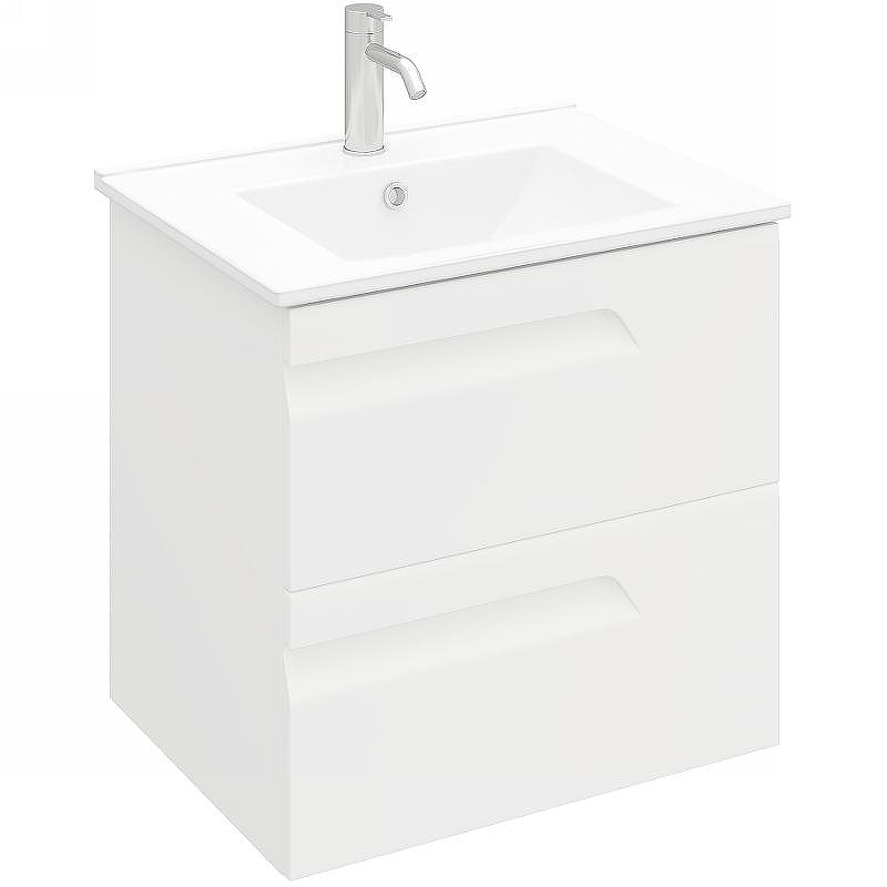 Тумба под раковину Laparet Atlas 60 LA-WCAB-60-122 подвесная Белая матовая, купить, цена, заказать, магазин, доставка, скидка, промокод, купить, цена, заказать, магазин, доставка, скидка, промокод