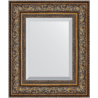 Зеркало Evoform Exclusive 50х60 BY 3375 с фацетом в багетной раме - Виньетка состаренная бронза 109, купить, цена, заказать, магазин, доставка, скидка, промокод, купить, цена, заказать, магазин, доставка, скидка, промокод