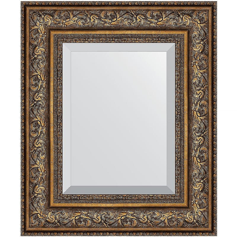 Зеркало Evoform Exclusive 50х60 BY 3375 с фацетом в багетной раме - Виньетка состаренная бронза 109, купить, цена, заказать, магазин, доставка, скидка, промокод, купить, цена, заказать, магазин, доставка, скидка, промокод