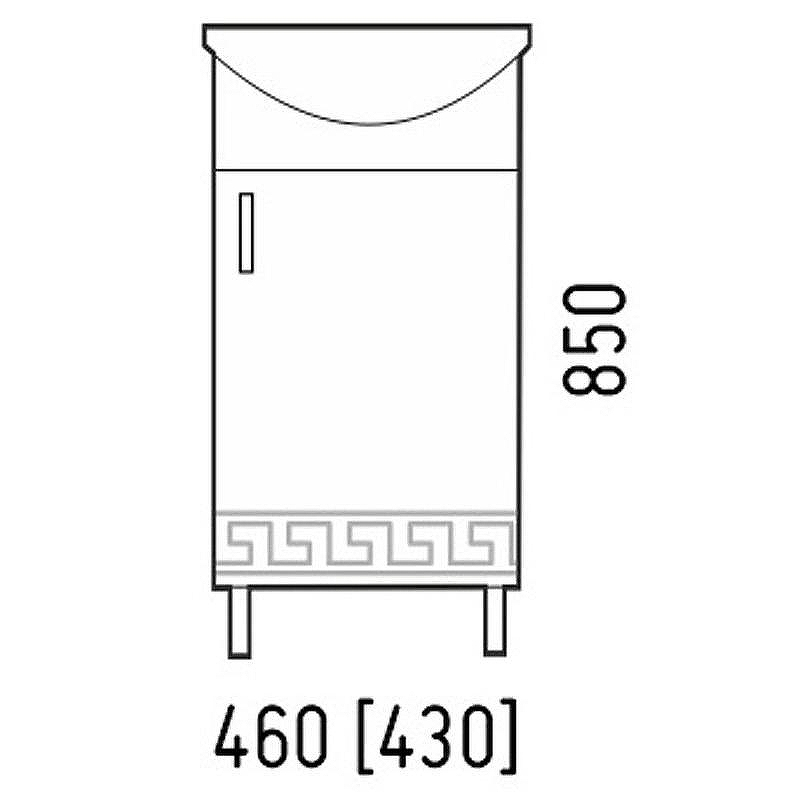Тумба под раковину Corozo Олимп 45 SD-00000321 Белая, купить, цена, заказать, магазин, доставка, скидка, промокод, купить, цена, заказать, магазин, доставка, скидка, промокод