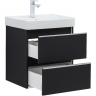 Тумба под раковину Aquanet Вега 50 329594 подвесная Черная, купить, цена, заказать, магазин, доставка, скидка, промокод, купить, цена, заказать, магазин, доставка, скидка, промокод