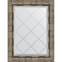 Зеркало Evoform Exclusive-G 71х53 BY 4007 с гравировкой в багетной раме - Серебряный бамбук 73, купить, цена, заказать, магазин, доставка, скидка, промокод, купить, цена, заказать, магазин, доставка, скидка, промокод