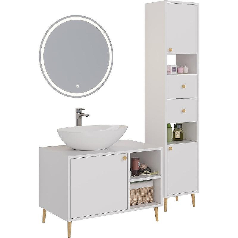 Тумба под раковину Dreja Luno 80 99.2002 Белый глянец, купить, цена, заказать, магазин, доставка, скидка, промокод, купить, цена, заказать, магазин, доставка, скидка, промокод