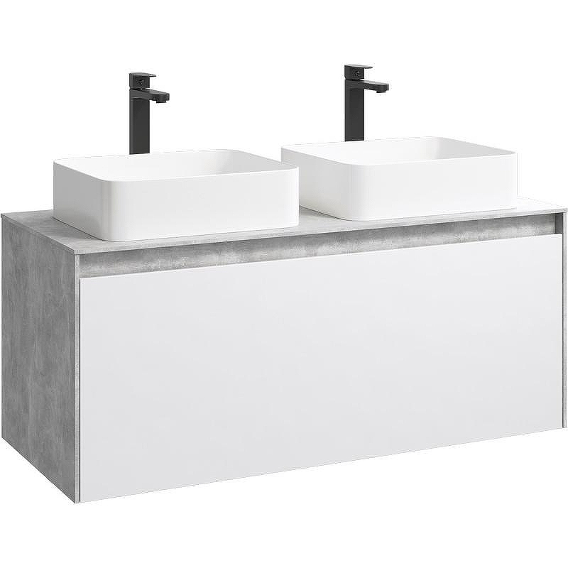 Корпус тумбы под раковину Aqwella 5 Stars Mobi 120 MOB0112BS подвесной Бетон светлый, купить, цена, заказать, магазин, доставка, скидка, промокод, купить, цена, заказать, магазин, доставка, скидка, промокод