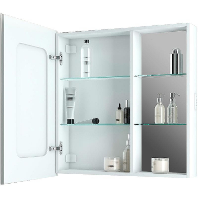 Зеркальный шкаф Bellezza Марта 80 L 4646613022013 с подсветкой Белый