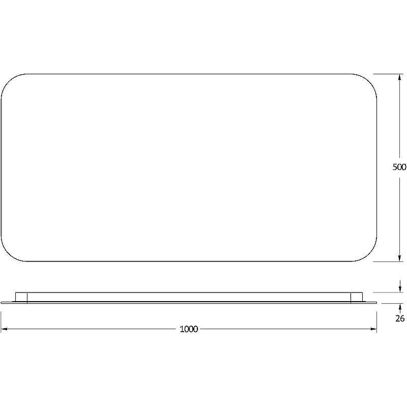 Зеркало Defesto Opti 100x50 DF 2815SH с подсветкой 28W-3000К/Сенсорный выключатель/Теплый белый свет, купить, цена, заказать, магазин, доставка, скидка, промокод, купить, цена, заказать, магазин, доставка, скидка, промокод