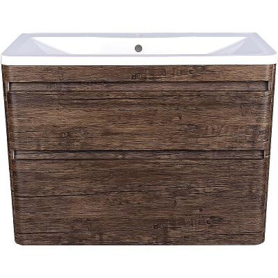 Тумба под раковину Style Line Люкс Plus 100 ЛС-00000663 подвесная Старое дерево