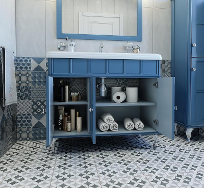 Тумба под раковину Caprigo Borgo 100 33414-B136 Синяя матовая