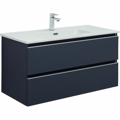 Тумба под раковину Aquanet Вега 100 329587 подвесная Маренго