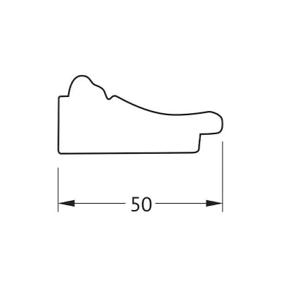 Зеркало Evoform Octagon 69х69 BY 3867 в багетной раме - Махагон с орнаментом 50