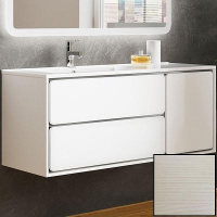 Тумба с раковиной SanVit Бруно-2 120 L kbruno2120 с фактурой под дерево подвесная Лиственница, купить, цена, заказать, магазин, доставка, скидка, промокод, купить, цена, заказать, магазин, доставка, скидка, промокод